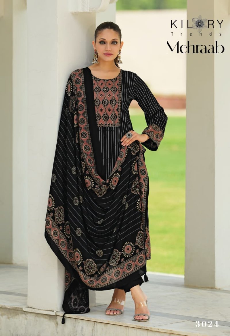 Mehraab By Kilory Viscose Pashmina Dress Material